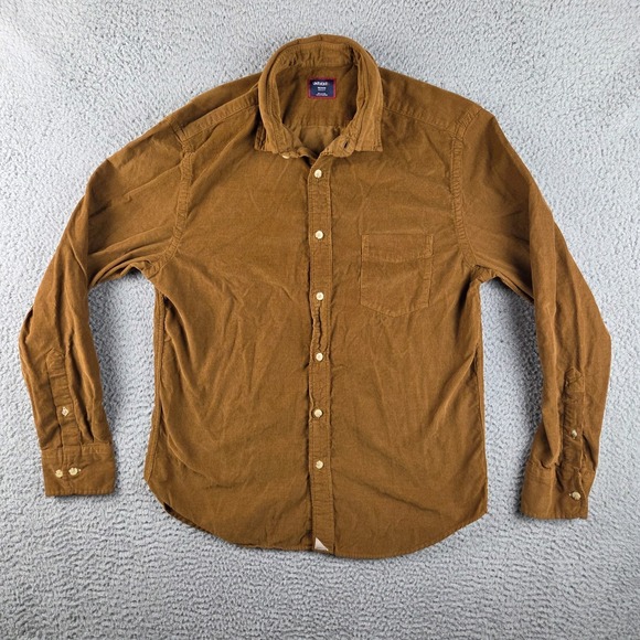 UNTUCKit Other - UNTUCKit Shirt Mens Medium Brown Corduroy Button Up Cord One Pocket